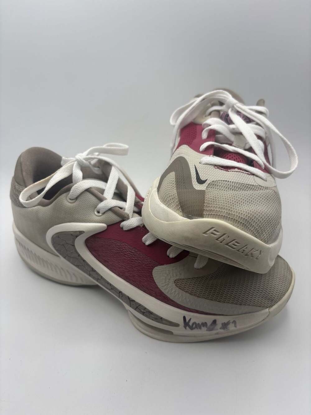 Autographed Nike Zoom Freak 4 'Colosseum' Shoes - Tyler Kolek, Kam Jones Signatu